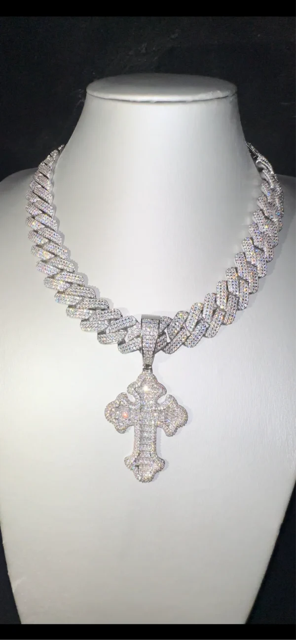 Collana Cuban MIAMI BIG 20MM + Croce Lord Big Luxury - Image 3